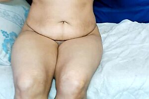 Watch Amrozia strip red dress for erotic nude dance! Her chubby curvy body moves hot in trance vibes!