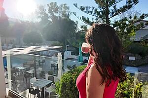 A morning quickie at the hotel with my horny stepmom. She moans loudly for a hard orgasm! 😈