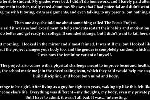 surrendering to my teachers son - sissy caption story with cumshot