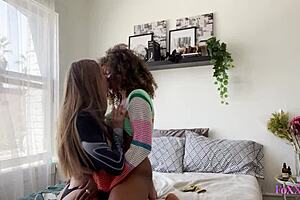 jenna foxx explores big tits milf ass lesbian licking with natural tits pussy cunilingus in wet kissing session