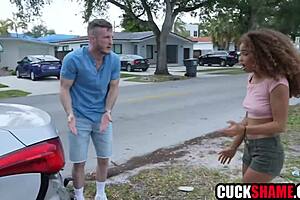 why does cuckold husband share ebony wife after her car accident?