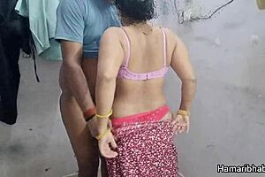 Hot big boobs indian bhabhi cheats with devar for intense sex while boyfriend watches