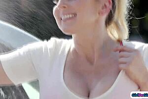 do you like watching milf stepmom in 69 with her small tits 18+ stepdaughter and shaved pussy licking?