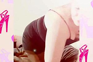 Flashing my pierced pussy in a pair of crotchless panties music video with pantyhose