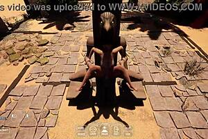 Is this huge dick ready to pound Lara Crofts tight ass asks the 3d hentai game animation crowd