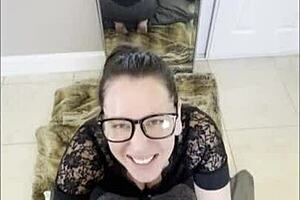 The milf solved her step-son's bully issue with amateur taboo sex.