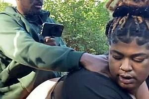 I love no panties under sundress so he nuts in my fat ebony big ass pussy wherever we go