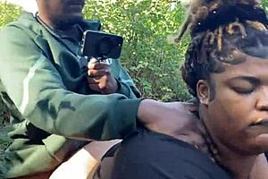 I love no panties under sundress so he nuts in my fat ebony big ass pussy wherever we go