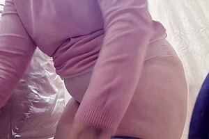 Nicoletta a confident 40-year-old woman enjoys shopping at clothing stores for smaller-than-expected jeans that accentuate her exaggerated curves and appealing figure