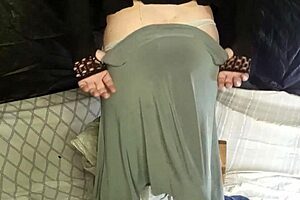 Boy Dressed As A Girl Masturbates! Latina Brunette Sucks Him Off!