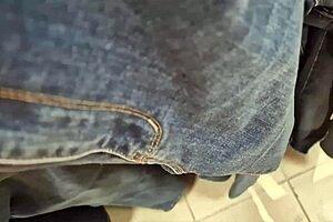 Nicoletta a confident 40-year-old woman enjoys shopping at clothing stores for smaller-than-expected jeans that accentuate her exaggerated curves and appealing figure