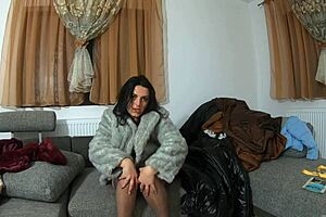 milfycalla teases with solo masturbation in fur coats shiny outfits and long jackets for episode 203
