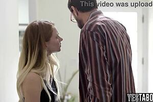 Mature Stepdad Comforts Petite Teen Stepdaughter with Big Dick! Hairy Pussy in Doggystyle Action!