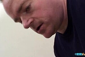 this asian milf in stockings does ball busting while deepthroating and riding two men in a 3some bent over doggystyle to orgasm