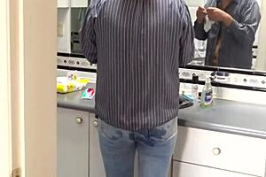 I enjoy the sensation when they finish inside with my jeans still on, filling me completely.