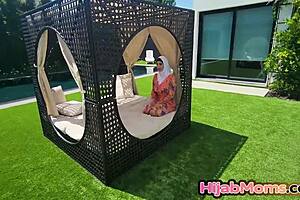 arabic milf finds intriguing way to ease her built-up sexual tension