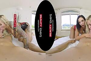 Intense Threesome Action With Fetish Milfs In Latex Heels!