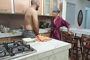 I ask my stepsister to masturbate me but we end up fucking hard and delicious in the kitchen. Porn in spanish with deepthroat and wet pussy action.