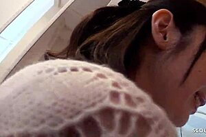 skinny japanese mature chats with neighbor while masturbating intensely with dildo in uncensored japan session