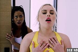 Milf lumi ray shares sex toy with big ass black kira noir and anna claire clouds for big dick action