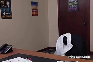 Milf School Secretary Milks Big Fat Dick To Save The Day