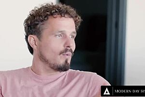 Holy Shit, This Cuckold Man Caresses Redhead MILF Lauren Phillips While She's Getting Hard Fucked By Big Cock In Doggystyle! Watch Her Ride And Squirt!