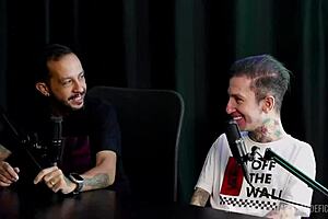 Can this bia hot interview get any wilder with sheer red action?