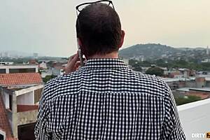 i fuck my stepson doggystyle in bedroom while talking on phone with husband as mature latina.