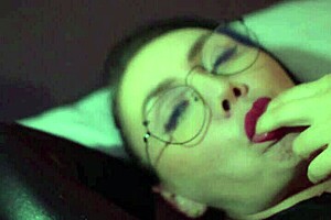 Kinky husband eats his wenchs pussy in sensual session and she reaches real orgasm with licks