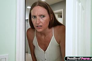 Why the fuck do you have condoms, stepmom? Let's discuss this mature pov handjob moment.