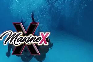 Sweet Jaden uses a dildo to fuck the salacious oriental cougar Maxine X in a steamy lesbian encounter.