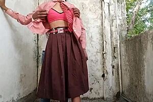 desi teen schoolgirl outdoor sex in village viral mms