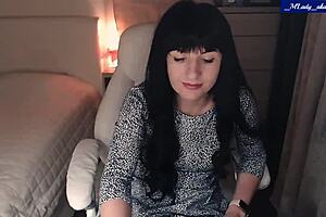 MLADY JESSY Teases PUSSY In STOCKINGS And LINGERIE 02-15-2022