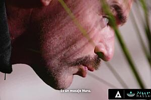 Come on, let's dive into this nuru massage threesome with the hot milf boss and her sexy intern