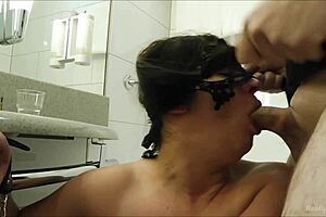 Oh man, that sloppy deepthroat blowjob had tied submissive milf Natascha gagging like crazy! 😈🔥