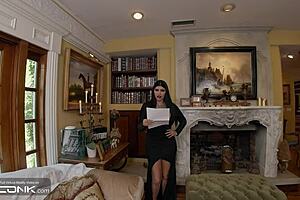 i'm watching stepmom teach stepdaughter huge cock sucking in addams cosplay ffm vr conk parody