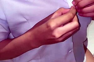 pinay student screams in uniform riding teacher cock!