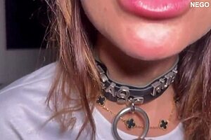 giant cock collars slut and wrecks her ass completely!