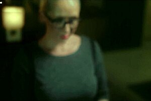 christina shine, that sexy hot milf, casually masturbates using ai in her lingerie. she fingers her big tits and blonde ass solo