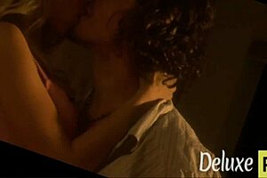 skinny blonde milf gets hardcore sex with hottie sucking cock and licking shaved pussy