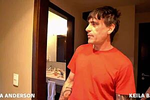 stepmom anderson, show your stepdaughter the way to deepthroat that big cock