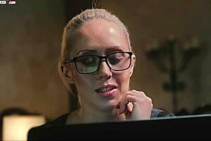 christina shine, that sexy hot milf, casually masturbates using ai in her lingerie. she fingers her big tits and blonde ass solo