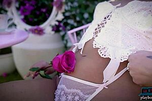 so big round ass blonde milf jackie strips naked with playboy and shows off her hot body