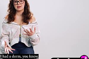 Big ass milf leana lovings in hot interview masturbating solo so wildly exciting!