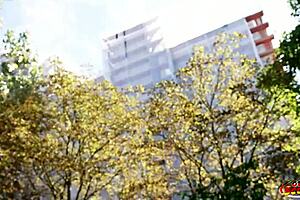 uh, this purple hair german inked milf devil akita with long labia gets picked up for first time casting fuck, doggystyle, squirting, deepthroat... intense!