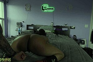 Big Ass Ebony Milf Spanked Hard Before Riding Thick White Cock