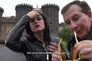 Beauty MILF gets fucked hard near the pool in intense anal session