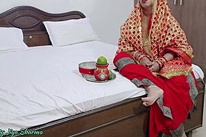 I get so horny when my Indian step sister does dirty talk while I fuck her tight pussy in cowgirl on Karwa Chauth special 2025