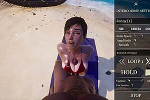 Wild Life - Big Ass Tanned Big Tit Curvy White Milf Jenny Fucks Big White Dick Yason On The Beach She Cant Handle That Big Dick And Squirts All Over It