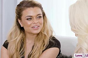 Latina Big Tits Milf Tries First Lesbian Pussy Lick 69!